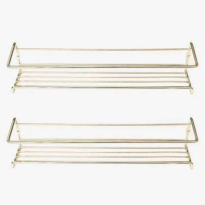 Wall Mounted Spice Rack - Durable Steel Kitchen Storage Rack With Flexible Hanging - ZOOMNSTORE