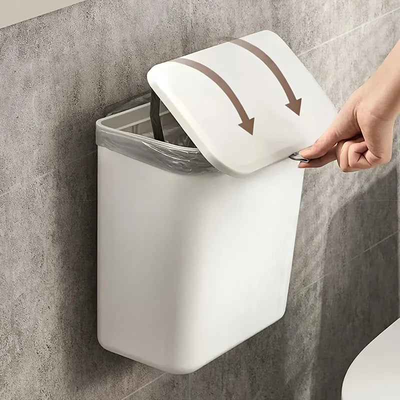 Wall-Mounted Trash Bin - Space-Saving Kitchen Garbage Storage - ZOOMNSTORE