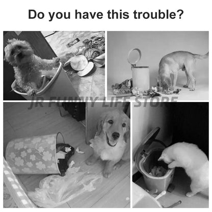 Wall Mounted Trash Can - 79L Hanging Waste Bin with Lid for Kitchen and Bathroom - ZOOMNSTORE