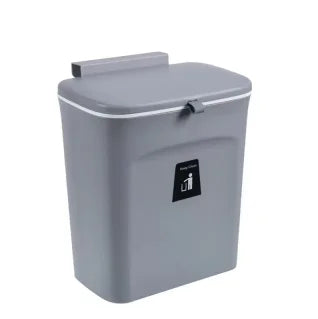 Wall Mounted Trash Can - 79L Hanging Waste Bin with Lid for Kitchen and Bathroom - ZOOMNSTORE
