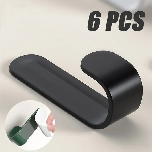 6pcs Wall Organizer Hooks - Multi-Purpose Key Towel and Robe Hangers - ZOOMNSTORE