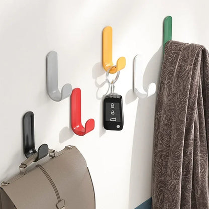 6pcs Wall Organizer Hooks - Multi-Purpose Key Towel and Robe Hangers - ZOOMNSTORE