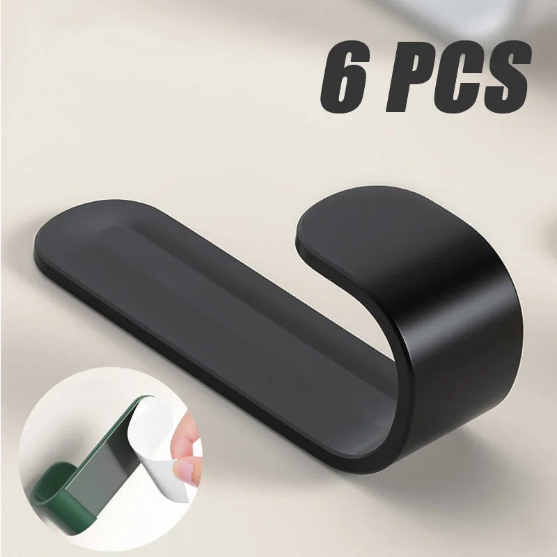 6pcs Wall Organizer Hooks - Multi-Purpose Key Towel and Robe Hangers - ZOOMNSTORE