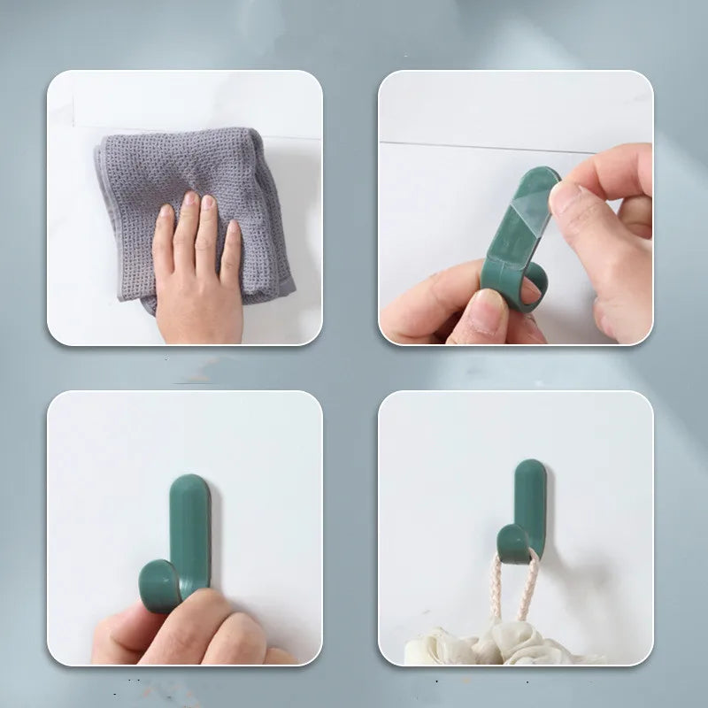 6pcs Wall Organizer Hooks - Multi-Purpose Key Towel and Robe Hangers - ZOOMNSTORE