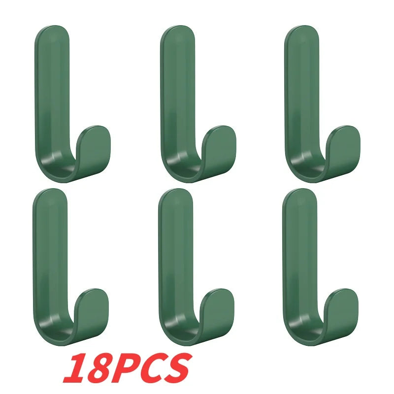 6pcs Wall Organizer Hooks - Multi-Purpose Key Towel and Robe Hangers - ZOOMNSTORE