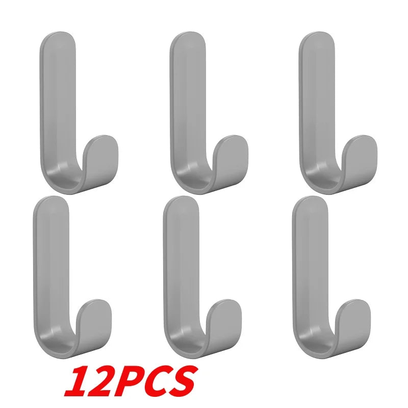 6pcs Wall Organizer Hooks - Multi-Purpose Key Towel and Robe Hangers - ZOOMNSTORE