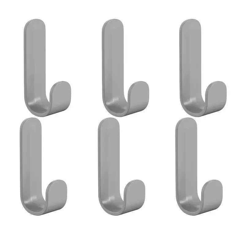6pcs Wall Organizer Hooks - Multi-Purpose Key Towel and Robe Hangers - ZOOMNSTORE