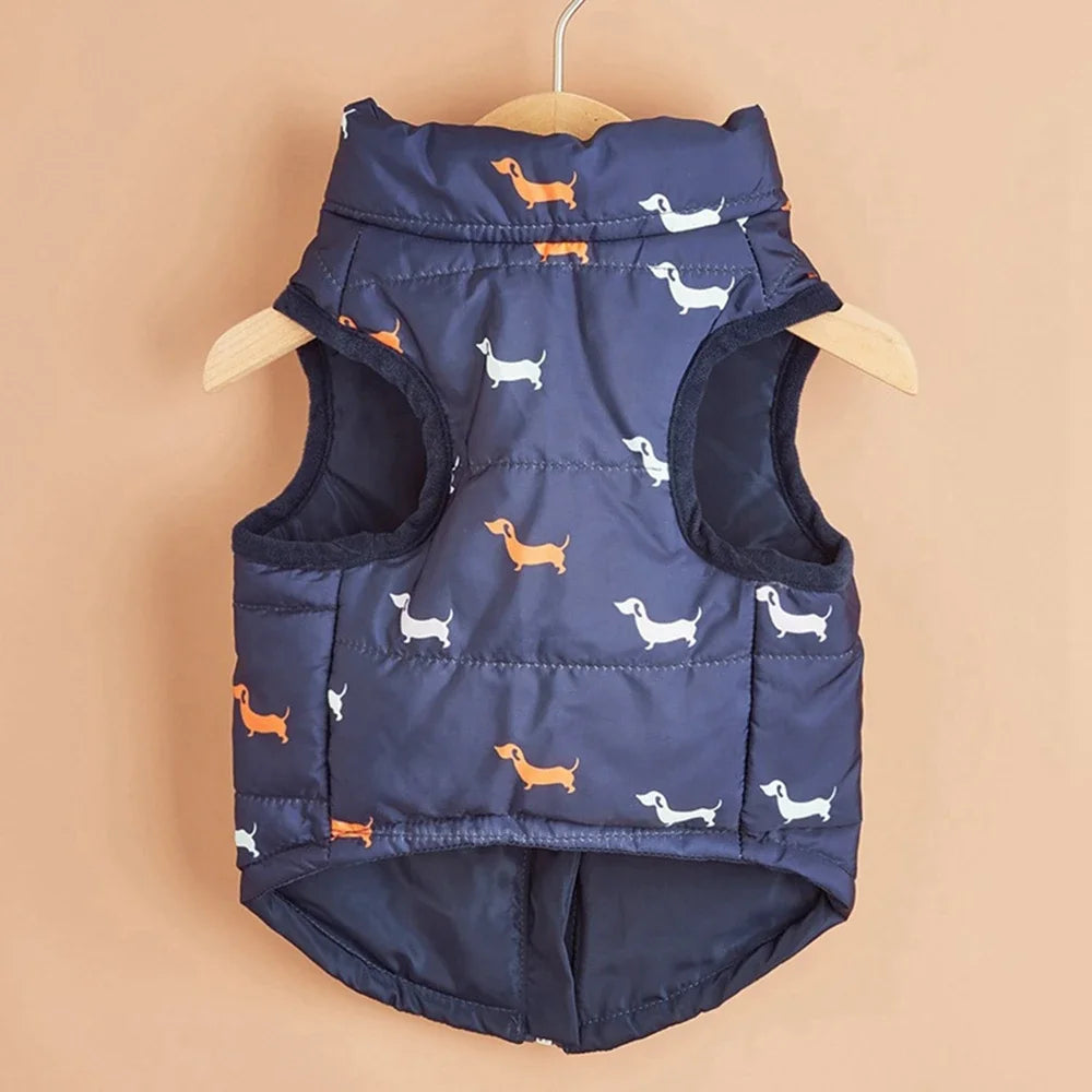 Warm Windproof Dog Coat - Zippered Jacket for Small Breeds - ZOOMNSTORE