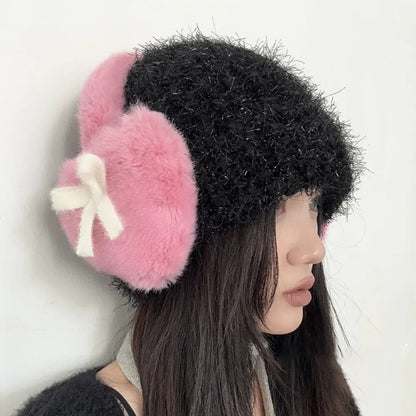 Warm Earmuffs - Plush Ear Warmers Soft Winter Earflaps Cozy Ear Protection - ZOOMNSTORE