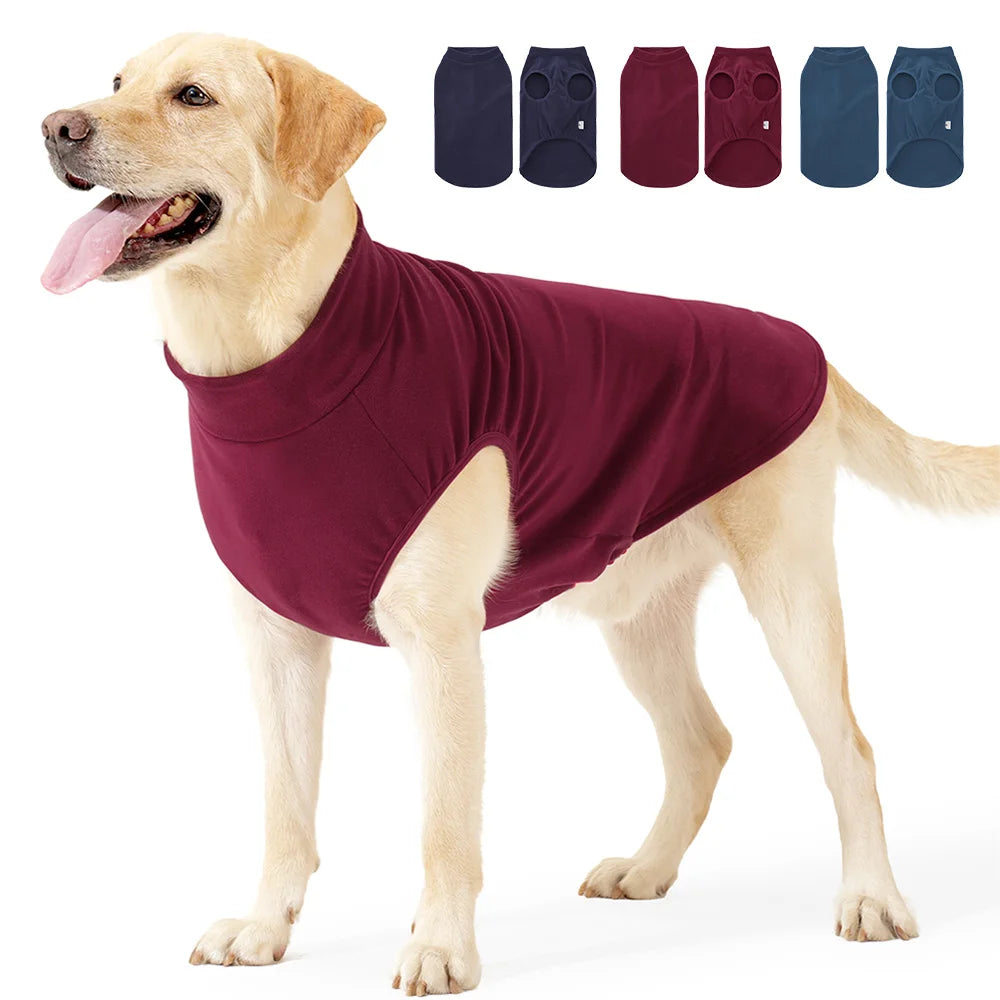 Warm Fleece Dog Clothes – Soft Winter Sweater Pajamas for Medium Large Dogs - ZOOMNSTORE