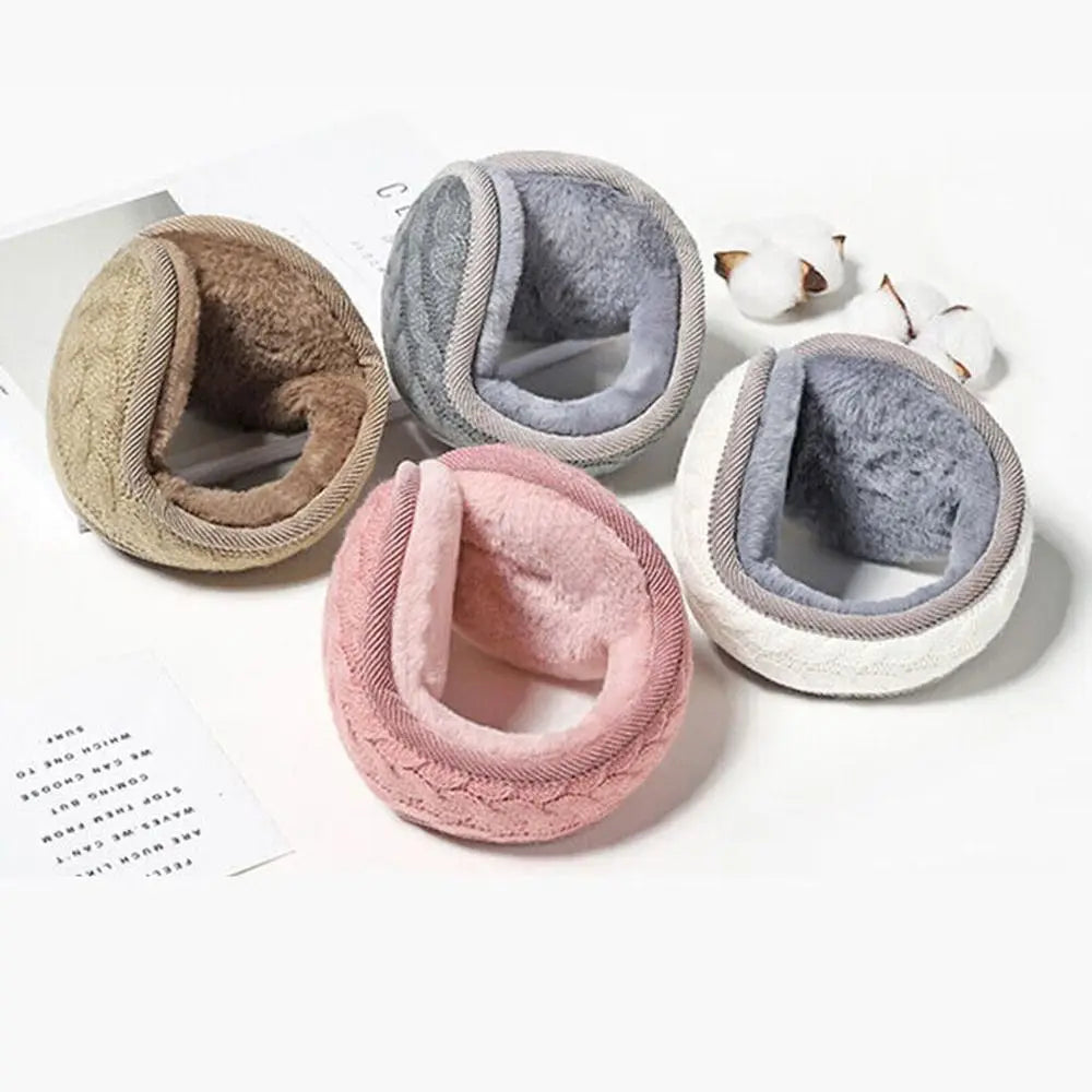 Warm Fleece Earmuffs - Soft Faux Fur Plush Ear Warmers | Unisex Winter Accessories - ZOOMNSTORE