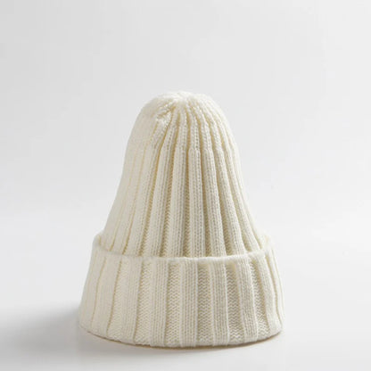 Winter Baby Hat For Kids Warm Knitted Baby Accessories Infant Girl Boy Beanie Cap Solid Color Children Toddler Beanies Bonnet - ZOOMNSTORE