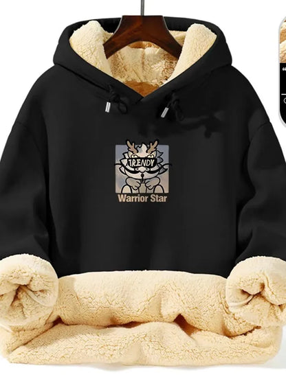 Warm Lamb Fur Hoodie - Men's Thick Hooded Coat 5XL | Autumn Winter Sportswear - ZOOMNSTORE