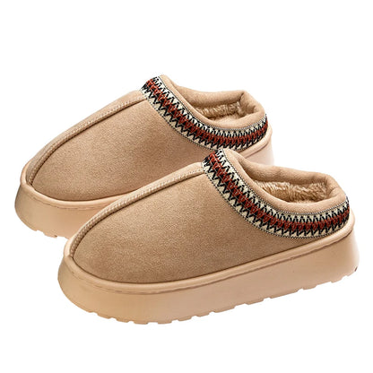 Warm Plush Slippers for Women - Anti-Slip IndoorOutdoor Footwear - ZOOMNSTORE
