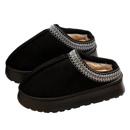 Warm Plush Slippers for Women - Anti-Slip IndoorOutdoor Footwear - ZOOMNSTORE