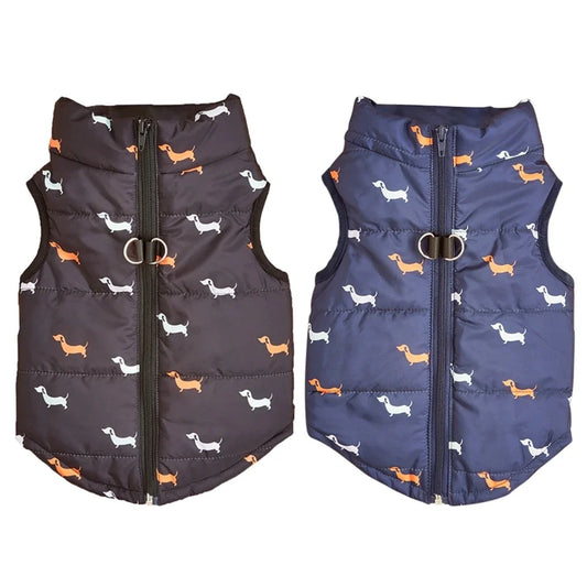 Warm Windproof Dog Coat - Zippered Jacket for Small Breeds - ZOOMNSTORE