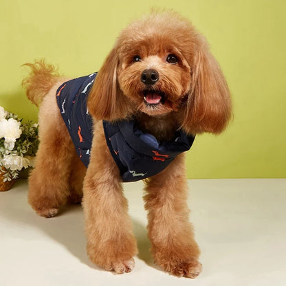 Warm Windproof Dog Coat - Zippered Jacket for Small Breeds - ZOOMNSTORE