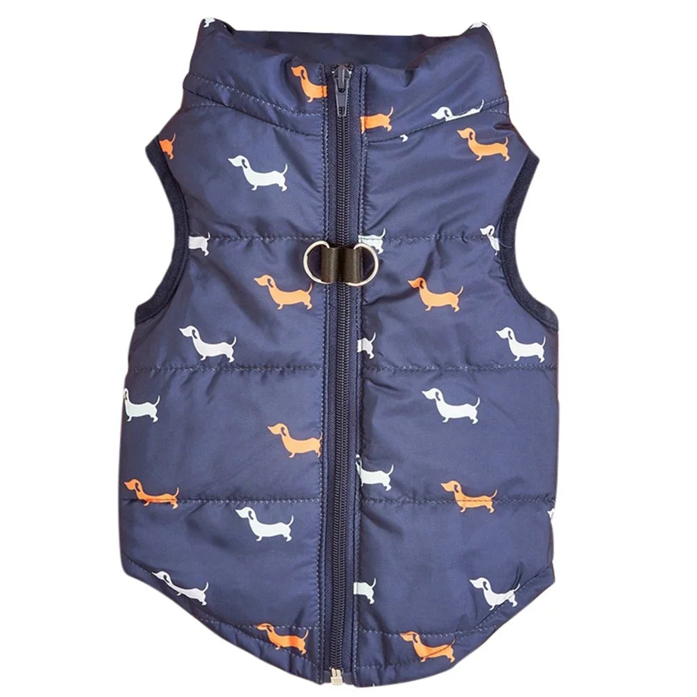 Warm Windproof Dog Coat - Zippered Jacket for Small Breeds - ZOOMNSTORE