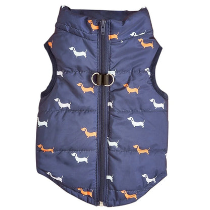 Warm Windproof Dog Coat - Zippered Jacket for Small Breeds - ZOOMNSTORE