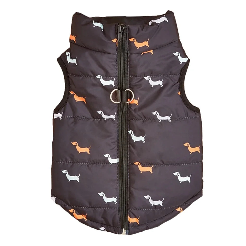 Warm Windproof Dog Coat - Zippered Jacket for Small Breeds - ZOOMNSTORE