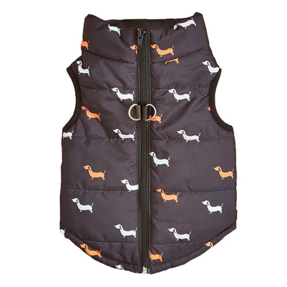 Warm Windproof Dog Coat - Zippered Jacket for Small Breeds - ZOOMNSTORE