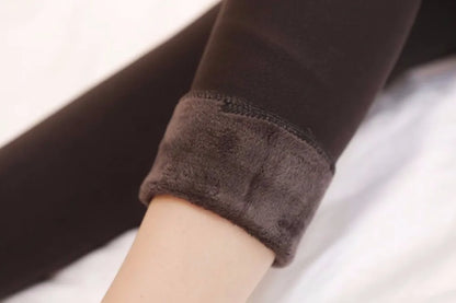 Warm Winter Leggings - High Waist Velvet Thermal Pants Plus Size Women S-5XL - ZOOMNSTORE