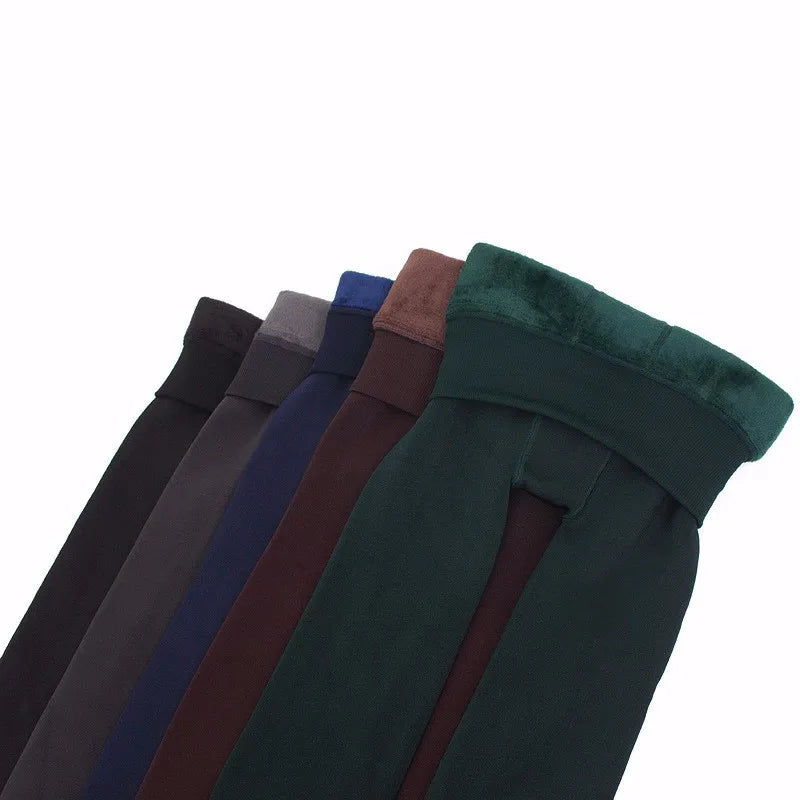 Warm Winter Leggings - High Waist Velvet Thermal Pants Plus Size Women S-5XL - ZOOMNSTORE
