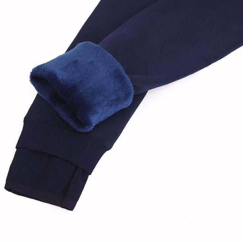 Warm Winter Leggings - High Waist Velvet Thermal Pants Plus Size Women S-5XL - ZOOMNSTORE