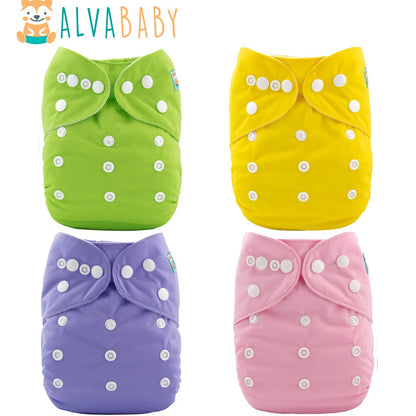Washable Baby Cloth Diaper – Adjustable Unisex Baby Nappy with Insert | Breathable Waterproof - ZOOMNSTORE
