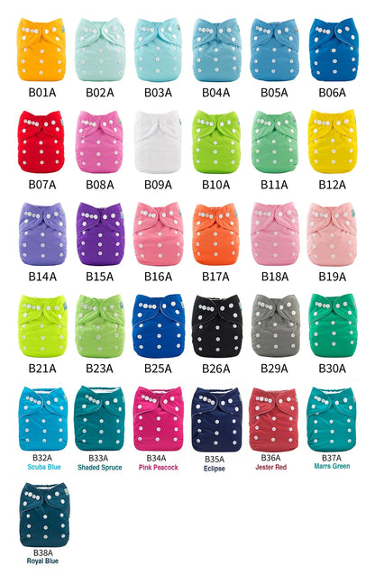 Washable Baby Cloth Diaper – Adjustable Unisex Baby Nappy with Insert | Breathable Waterproof - ZOOMNSTORE