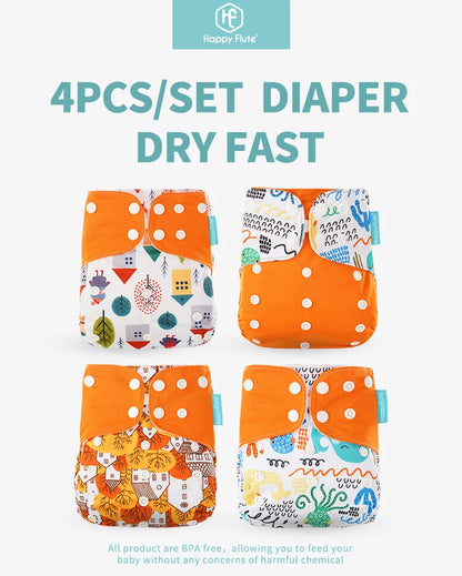 Washable Pocket Diaper – Adjustable Reusable Baby Diaper Cover | Absorbent Ecological Nappy - ZOOMNSTORE