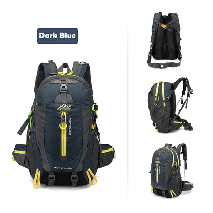 40L Water Resistant Backpack - Travel Hiking Camping Laptop Daypack for Men  Women - ZOOMNSTORE