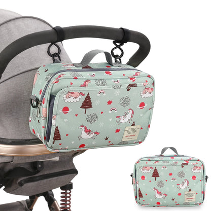 Waterproof Baby Mummy Bags Fashion Prints WetDry for Disposable Reusable Maternity Diaper Bag Double Handle Wetbags - ZOOMNSTORE