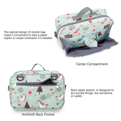 Waterproof Baby Mummy Bags Fashion Prints WetDry for Disposable Reusable Maternity Diaper Bag Double Handle Wetbags - ZOOMNSTORE