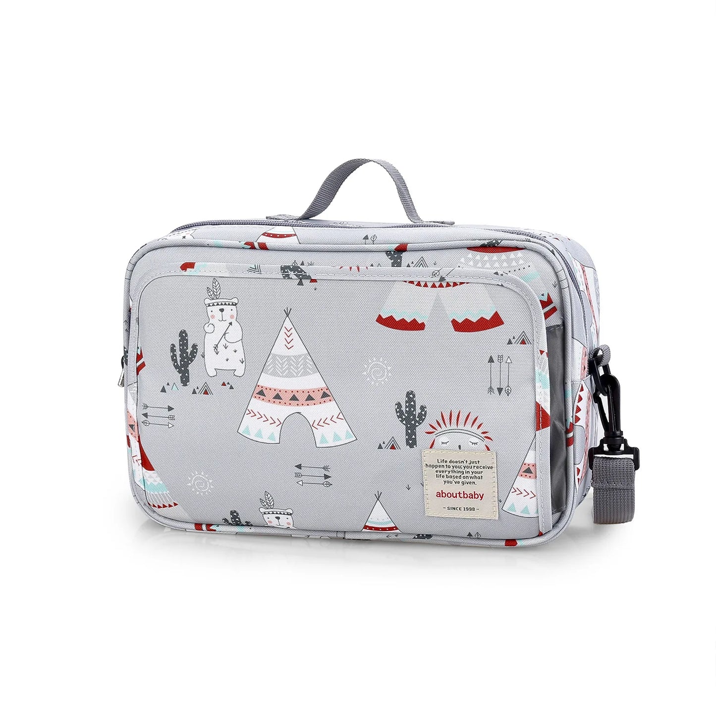 Waterproof Baby Mummy Bags Fashion Prints WetDry for Disposable Reusable Maternity Diaper Bag Double Handle Wetbags - ZOOMNSTORE