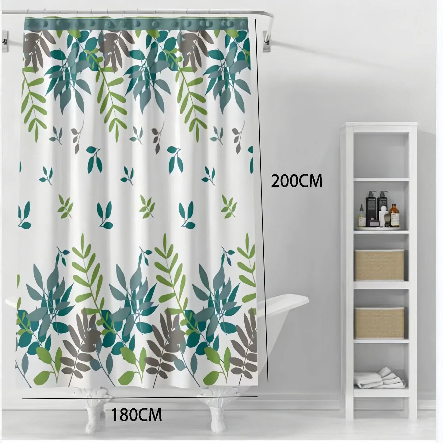 Waterproof Mildew-Proof Bath Curtain - No Drill Hanging Partition Curtain - ZOOMNSTORE