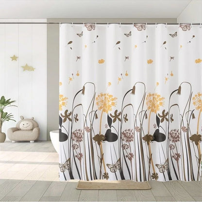 Waterproof Mildew-Proof Bath Curtain - No Drill Hanging Partition Curtain - ZOOMNSTORE