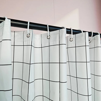 Waterproof Mildew-Proof Bath Curtain - No Drill Hanging Partition Curtain - ZOOMNSTORE