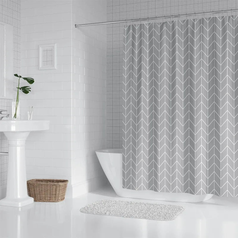 Waterproof Mildew-Proof Bath Curtain - No Drill Hanging Partition Curtain - ZOOMNSTORE