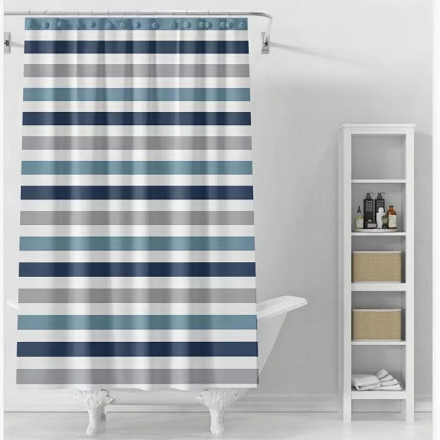 Waterproof Mildew-Proof Bath Curtain - No Drill Hanging Partition Curtain - ZOOMNSTORE