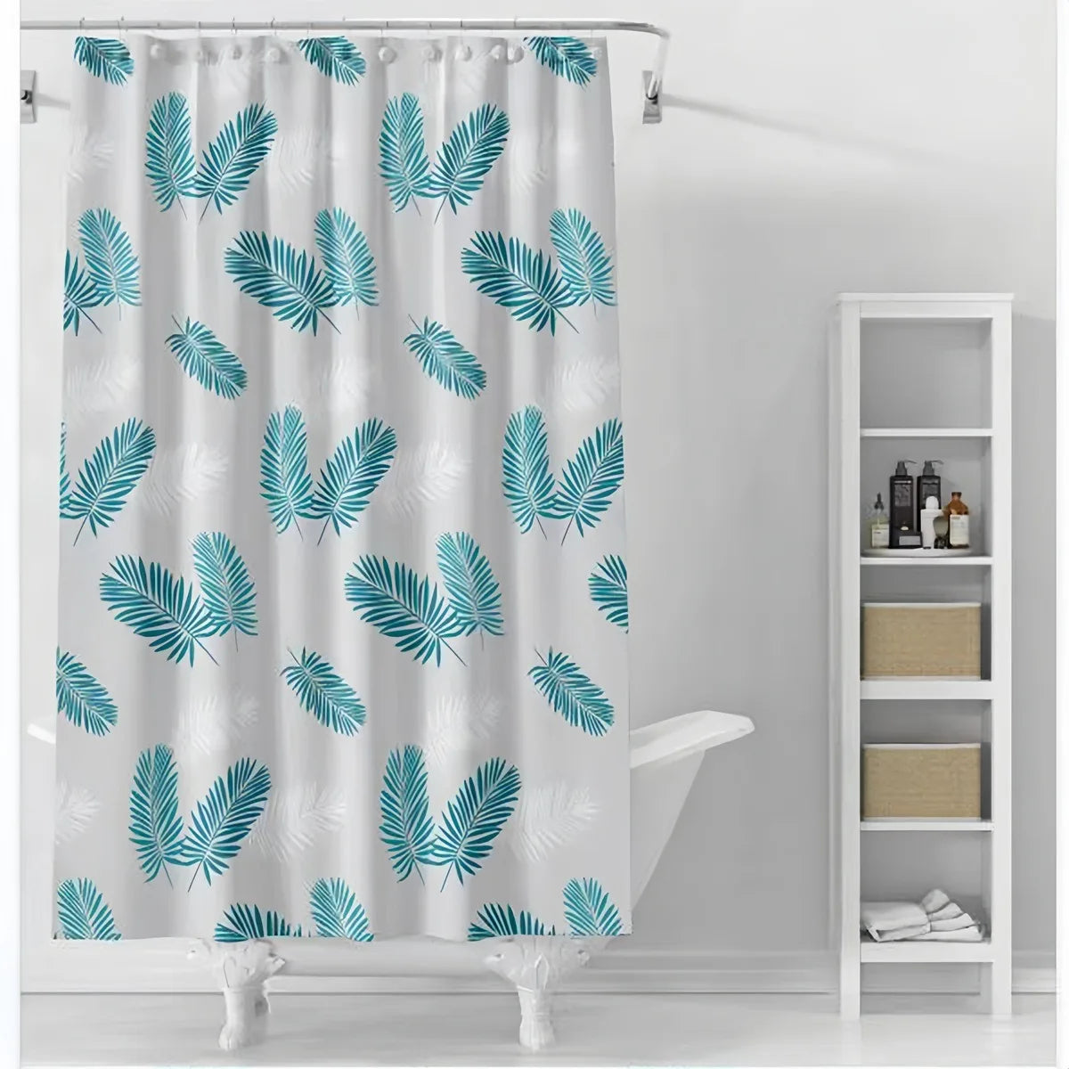 Waterproof Mildew-Proof Bath Curtain - No Drill Hanging Partition Curtain - ZOOMNSTORE
