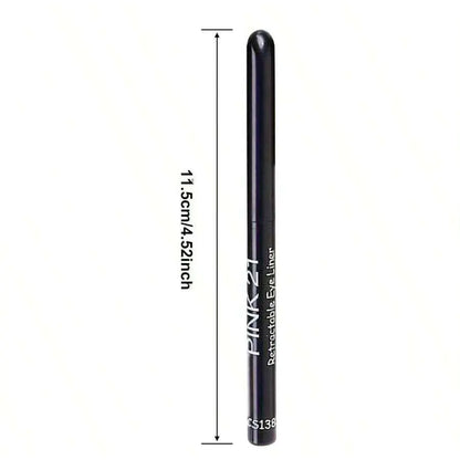Waterproof Black Eyeliner - 3pcs Smudge-Proof Cream Pencil, Long-Lasting Eye Makeup - ZOOMNSTORE