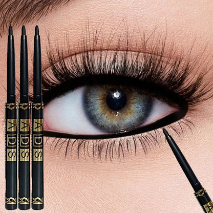 Waterproof Black Eyeliner Pencil | Smudge-Proof, Long-Lasting Creamy Makeup for Bold Eyes - ZOOMNSTORE