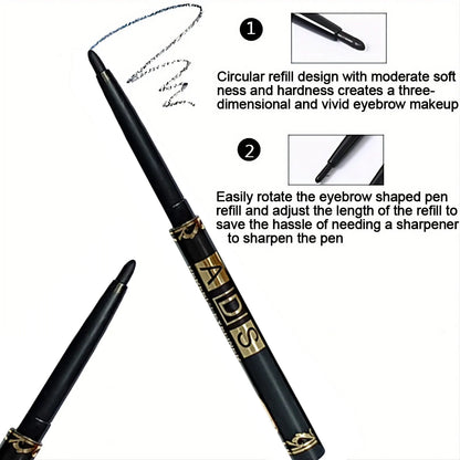 Waterproof Black Eyeliner Pencil | Smudge-Proof, Long-Lasting Creamy Makeup for Bold Eyes - ZOOMNSTORE