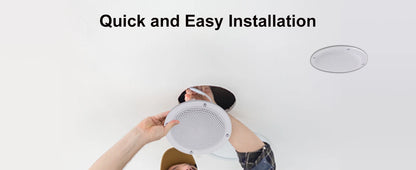 Waterproof Ceiling Speaker - 4 Inch Marine Grade Bluetooth Ceiling Speaker with Digital Class Amplifier - ZOOMNSTORE