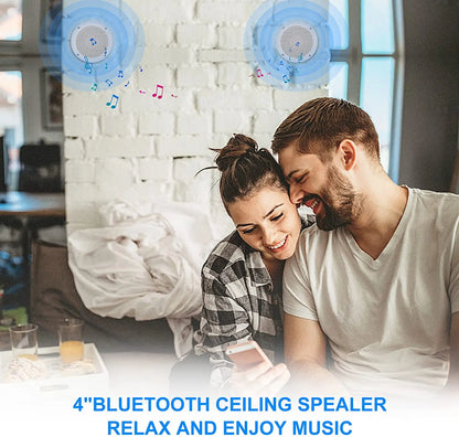 Waterproof Ceiling Speaker - 4 Inch Marine Grade Bluetooth Ceiling Speaker with Digital Class Amplifier - ZOOMNSTORE