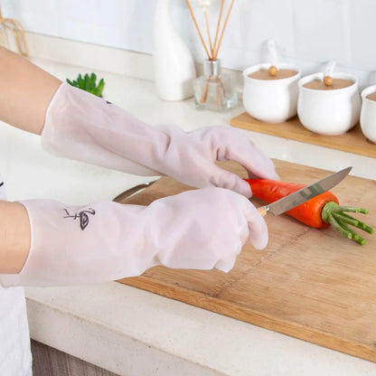 Waterproof Cleaning Gloves – Durable Silicone Kitchen Chore Gloves, Latex-Free - ZOOMNSTORE