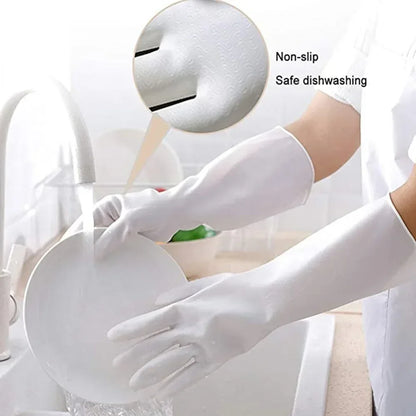 Waterproof Cleaning Gloves – Durable Silicone Kitchen Chore Gloves, Latex-Free - ZOOMNSTORE