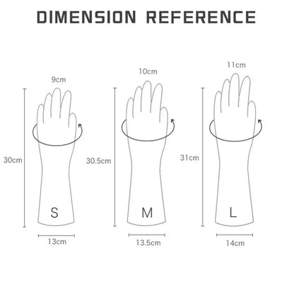 Waterproof Cleaning Gloves – Durable Silicone Kitchen Chore Gloves, Latex-Free - ZOOMNSTORE