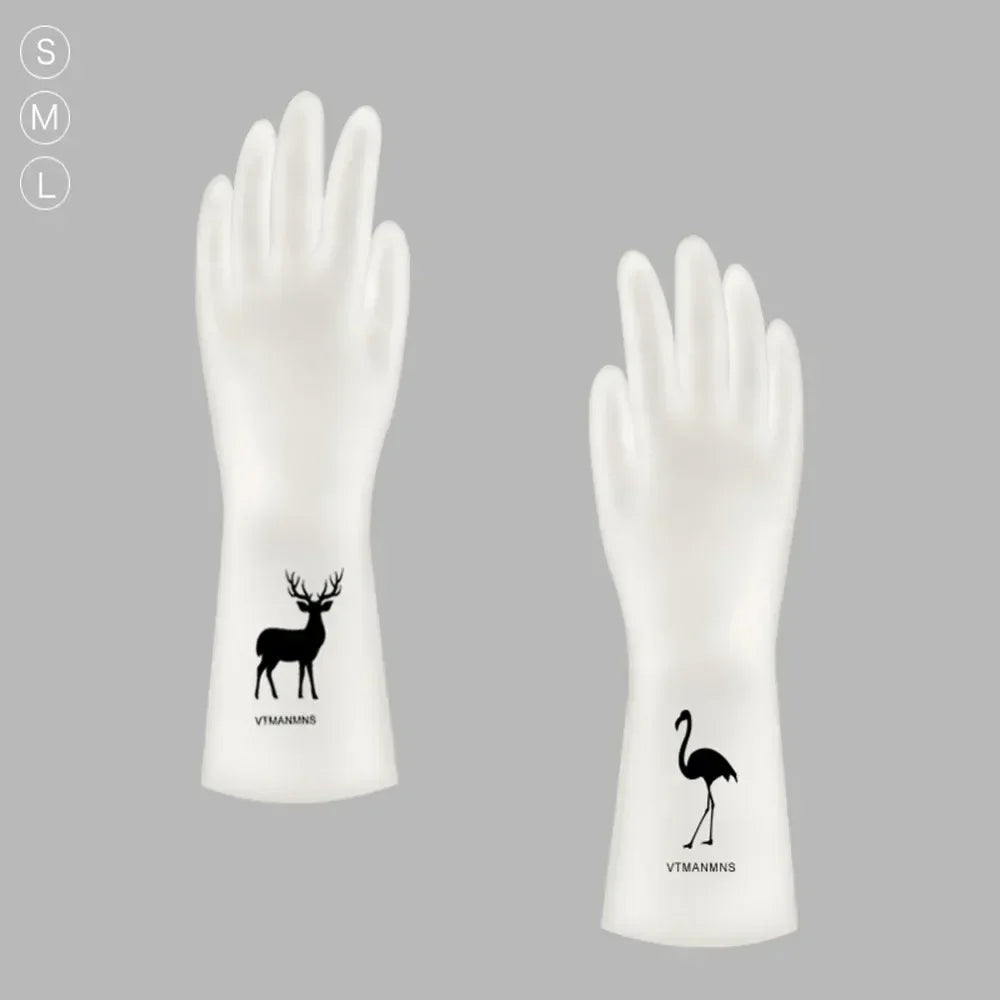 Waterproof Cleaning Gloves – Durable Silicone Kitchen Chore Gloves, Latex-Free - ZOOMNSTORE